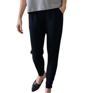 Encircled The Dressy Sweatpant Black Joggers Ruched Pockets Women's size XS